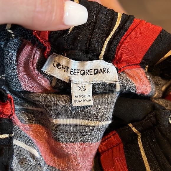 ⚜️ Urban Outfitters Light Before Dark striped trousers XS - Picture 6 of 6